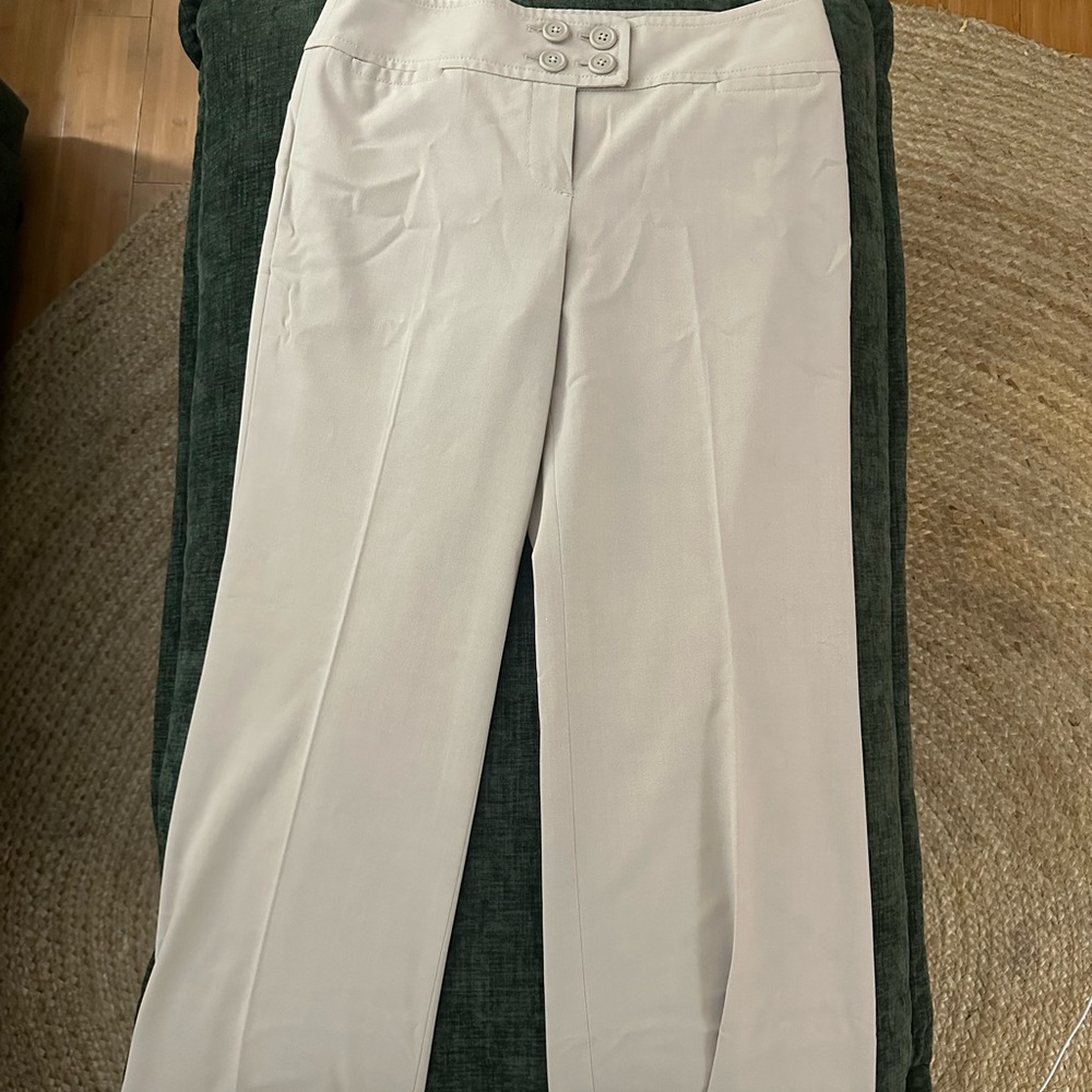 Ann Taylor Cream Dress Pants
